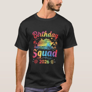 Camiseta Esquadrão de Cruzeiro de Aniversário 2026 Festa de