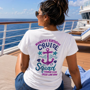 Camiseta Esquadrão de Cruzeiro de Aniversário Evento de Ami