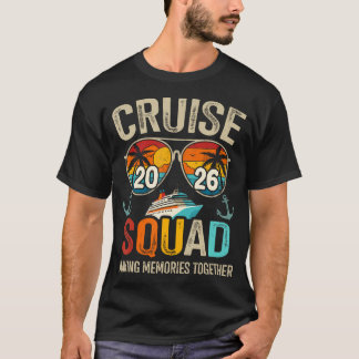 Camiseta Esquadrão de Cruzeiro Férias de Verão 2026 Família