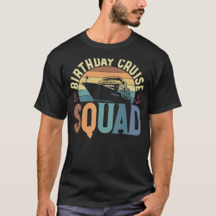 Camiseta Esquadrão de Cruzeiros de Aniversário de Férias em