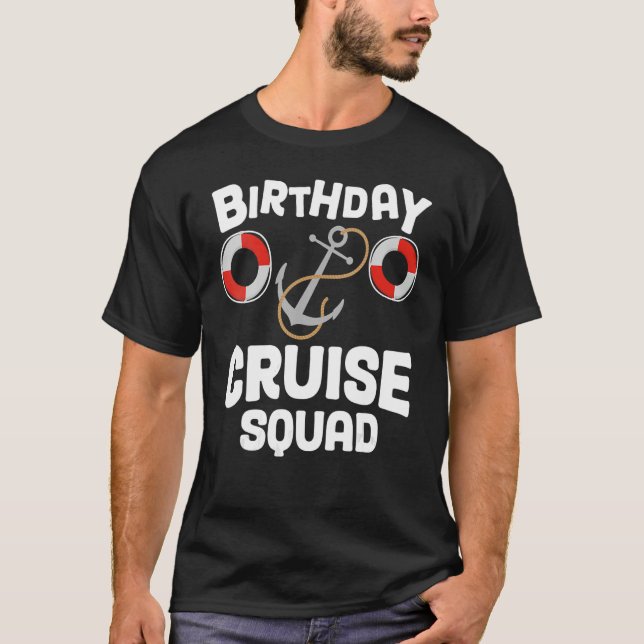 Camiseta Esquadrão de Cruzeiros de Aniversário Festivo Meu  (Frente)