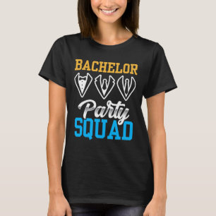 Camiseta Esquadrão de Despedida de Solteiro Equipe da Noiva