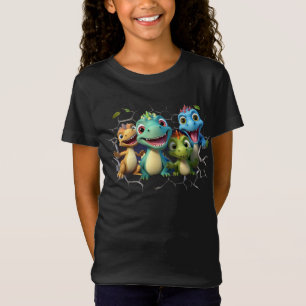 Camiseta "Esquadrão de Dinossauro Adorável"