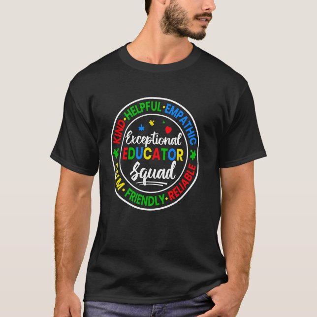 Camiseta Esquadrão de Educadores Excepcionais Neurodiversid (Frente)