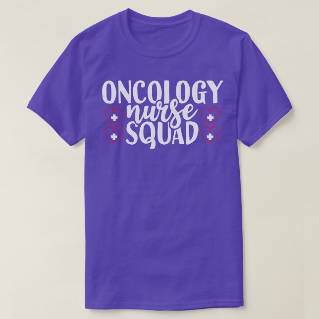Camiseta Esquadrão de Enfermeira de Oncologia (Frente do Design)