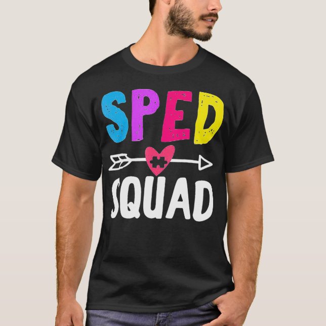 Camiseta Esquadrão de Equipe SPED de Educação Especial  (Frente)
