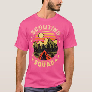 Camiseta Esquadrão de Escoteiros de Escoteiros Acampando Me