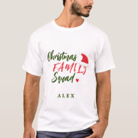 Esquadrão de família de Natal chapéu vermelho de P