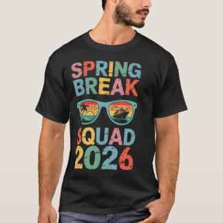 Camiseta Esquadrão de Férias de Primavera 2026 Equipe Famíl
