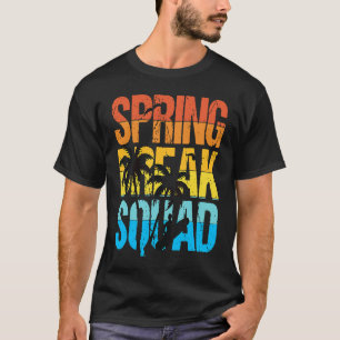 Camiseta Esquadrão de Férias de Primavera Arte de Praia de