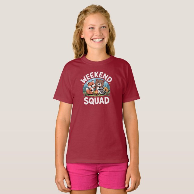 Camiseta Esquadrão de Fim de Semana (Frente Completa)