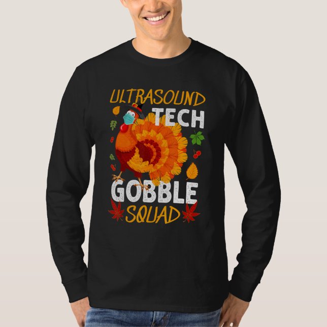 Camiseta Esquadrão de Gobble Tecnológico Ultrasom Turquia A (Frente)