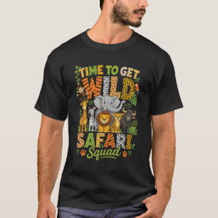 Camiseta Esquadrão de Guia de Safari Animais de Safari Hora