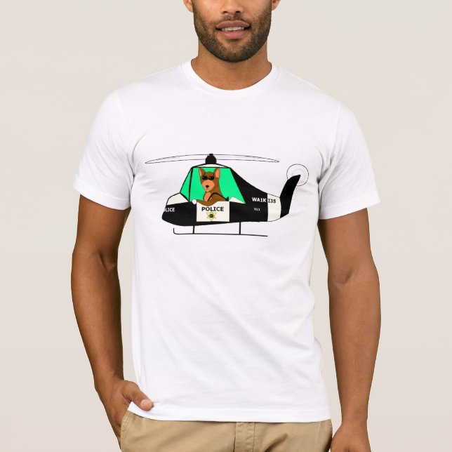 Camiseta Esquadrão de helicópteros da polícia (Frente)