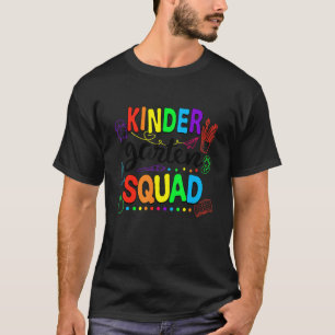 Camiseta Esquadrão de jardim de infância fofo feliz primeir