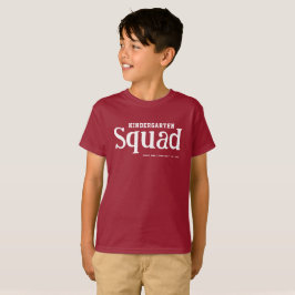 Camiseta Esquadrão de Jardim de Infância Moderno Divertido