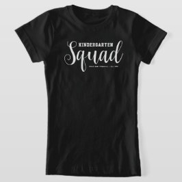 Camiseta Esquadrão de Jardim Infantil Bonito | Nome da Esco