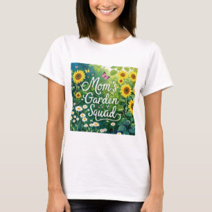 Camiseta Esquadrão de Jardim mãe_Girassóis Assoa Borboletas