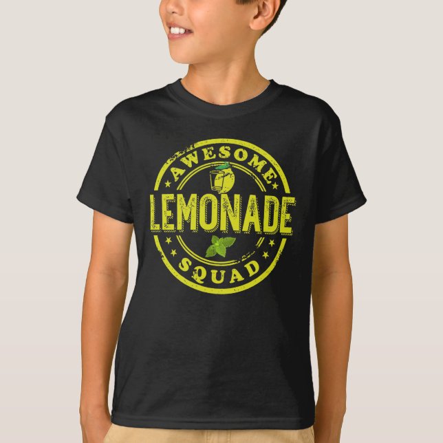Camiseta Esquadrão de Lemonada Incrível - Amantes de Limão (Frente)