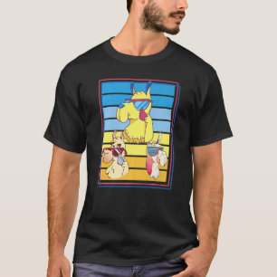 Camiseta Esquadrão de Lhamas Alpaca Legal Vintage Retro par