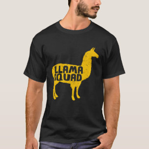 Camiseta Esquadrão de Lhamas Para Meninos Meninas Adultos
