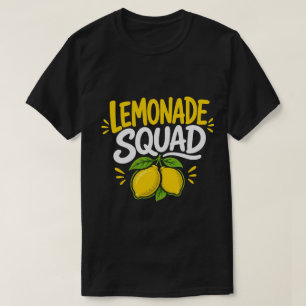 Camiseta Esquadrão de Limonada Design Divertido de Verão