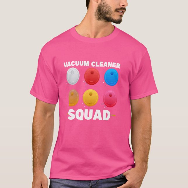 Camiseta Esquadrão de Limpeza de Vacuum do Agregado (Frente)