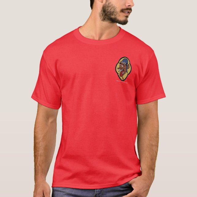 Camiseta Esquadrão de lutador 36 (camisa escura) (Frente)