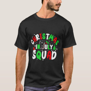 Camiseta Esquadrão de Natal em Julho Natal Divertido de Ver