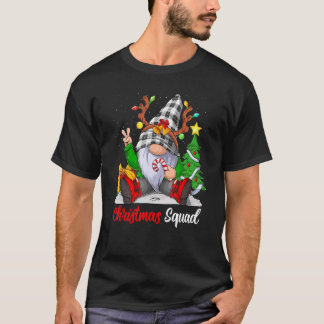 Camiseta Esquadrão de Natal Feliz Natal Gnome Fam Correspon