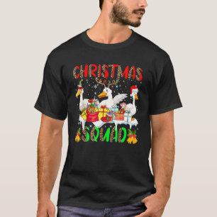 Camiseta Esquadrão de Natal Leopardo Três Rena do Papai Noe