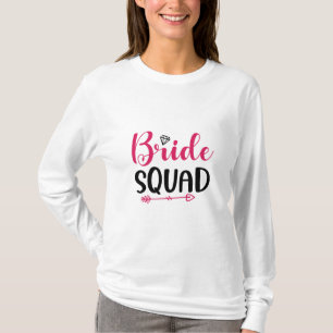 Camiseta Esquadrão de Noiva de Casamento