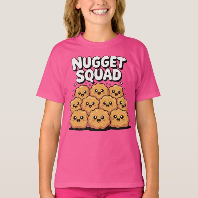 Camiseta Esquadrão de Nuggets de Frango (Frente)