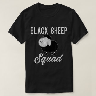 Camiseta Esquadrão de Ovelha Preta Design Divertido