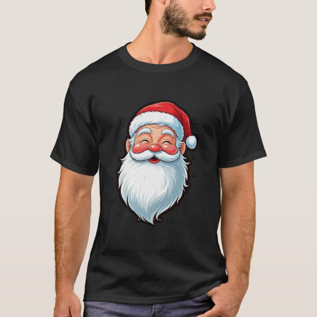 Camiseta "Esquadrão de Papais noeis: Design de Natal Festiv (Frente)