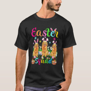 Camiseta Esquadrão de Páscoa Cachorro Golden Retriever Orel