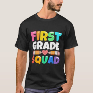 Camiseta Esquadrão De Primeiro Grau De Volta À Escola 1Ruas