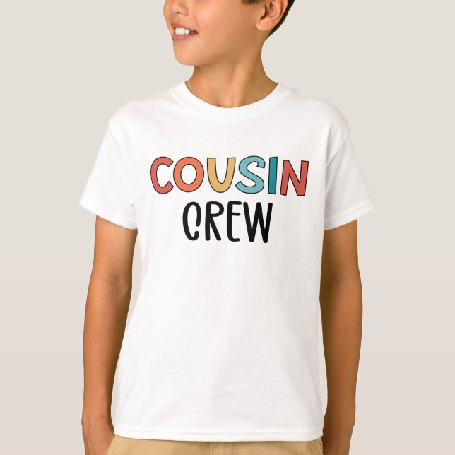Camiseta Esquadrão De Primo Da Família Retro Da Cousin Crew (Frente)