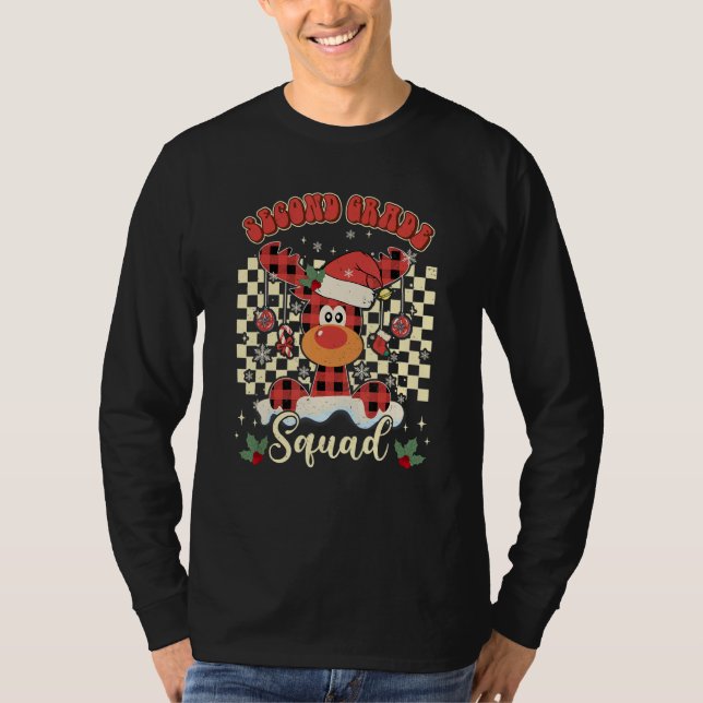 Camiseta Esquadrão de Professores de Natal de Rena de Segun (Frente)