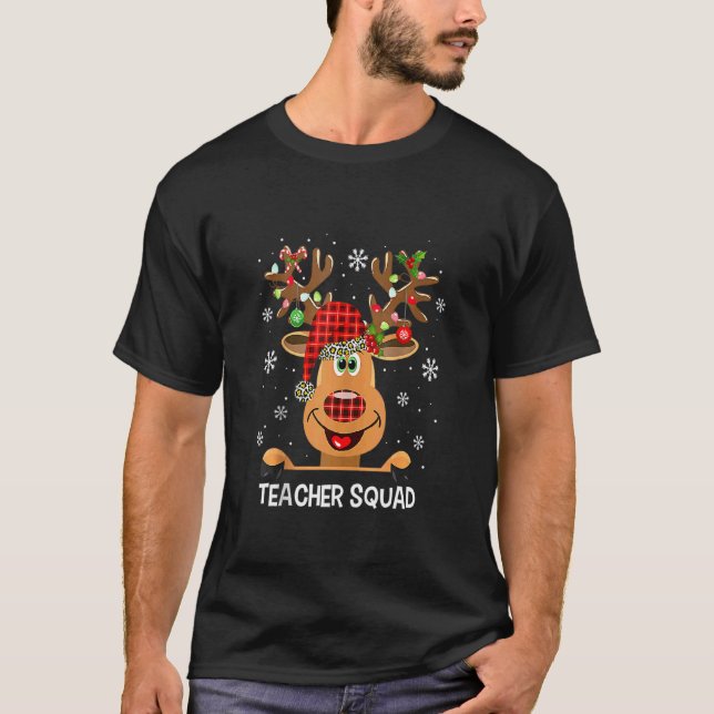 Camiseta Esquadrão de Professores Descoloridos Rena Fofa Pr (Frente)