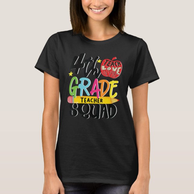 Camiseta Esquadrão de Professores do 4º ano do 2º ano (Frente)