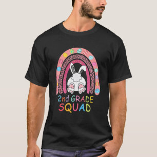 Camiseta Esquadrão de Professores do Rainbow Bunny Boy Squa
