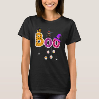 Camiseta Esquadrão de Professores Retro Halloween Boo