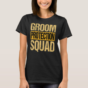 Camiseta Esquadrão de Proteção do Noivo Masculino Festa de