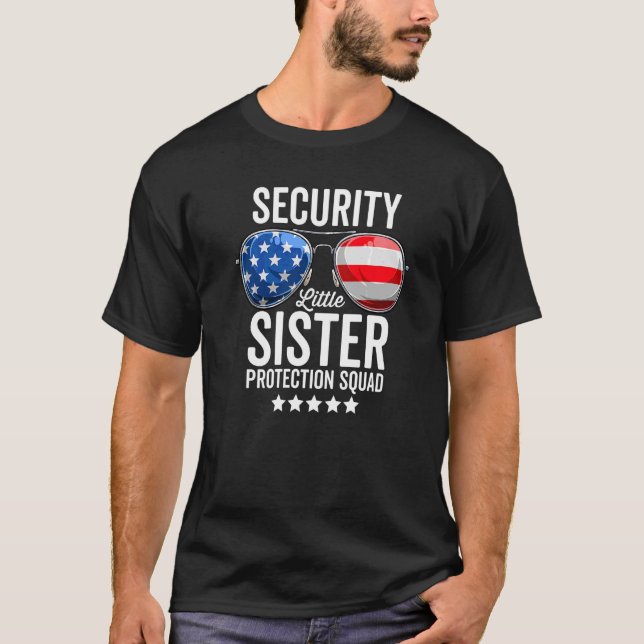 Camiseta Esquadrão de Proteção Irmã Grande Irmão Securi (Frente)