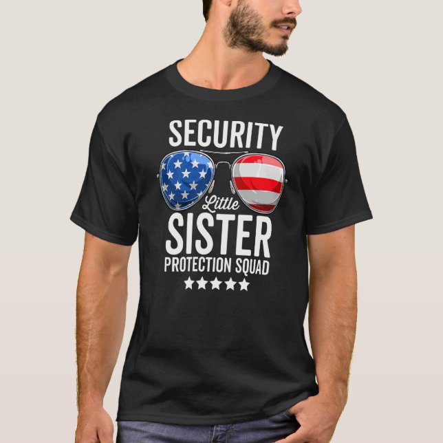 Camiseta Esquadrão de Proteção Irmã Grande Irmão Securi (Frente)