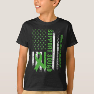 Camiseta Esquadrão de Saúde Mental Sensibilizar-nos Sinaliz