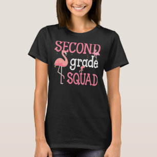 Camiseta Esquadrão De Segundo Grau Flamingo De Volta À Esco