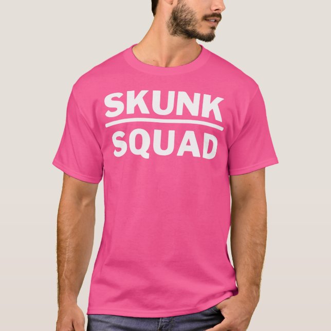 Camiseta Esquadrão de Skunk Engraçado (Frente)