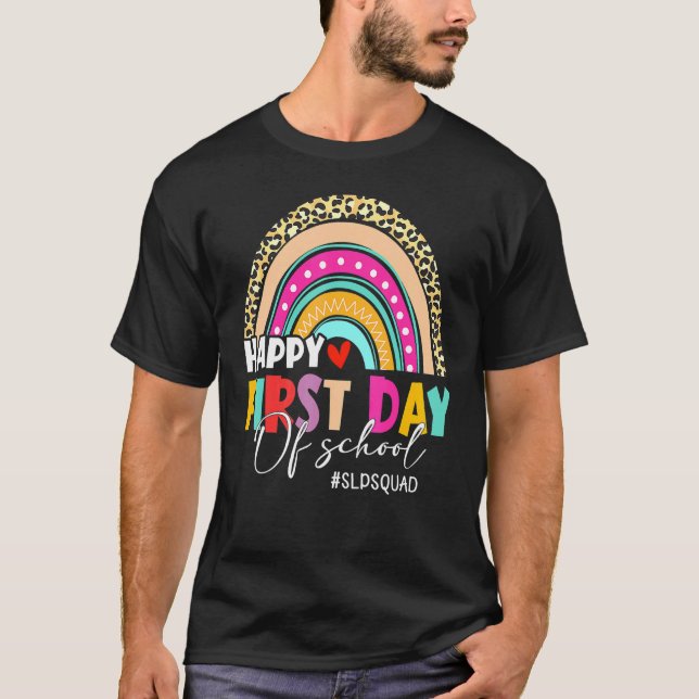 Camiseta Esquadrão De Slp De Arco-Íris De Leopardo Bem-Vind (Frente)